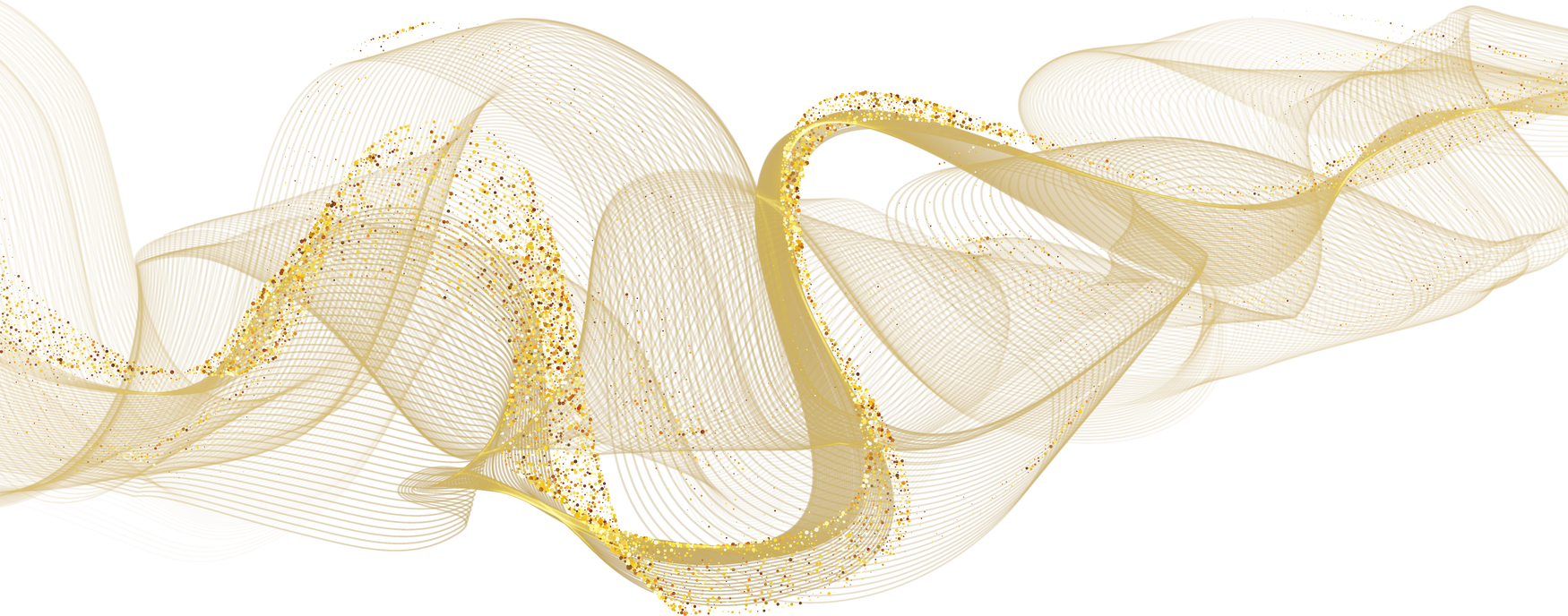 Golden Line Wave. Golden Swirl