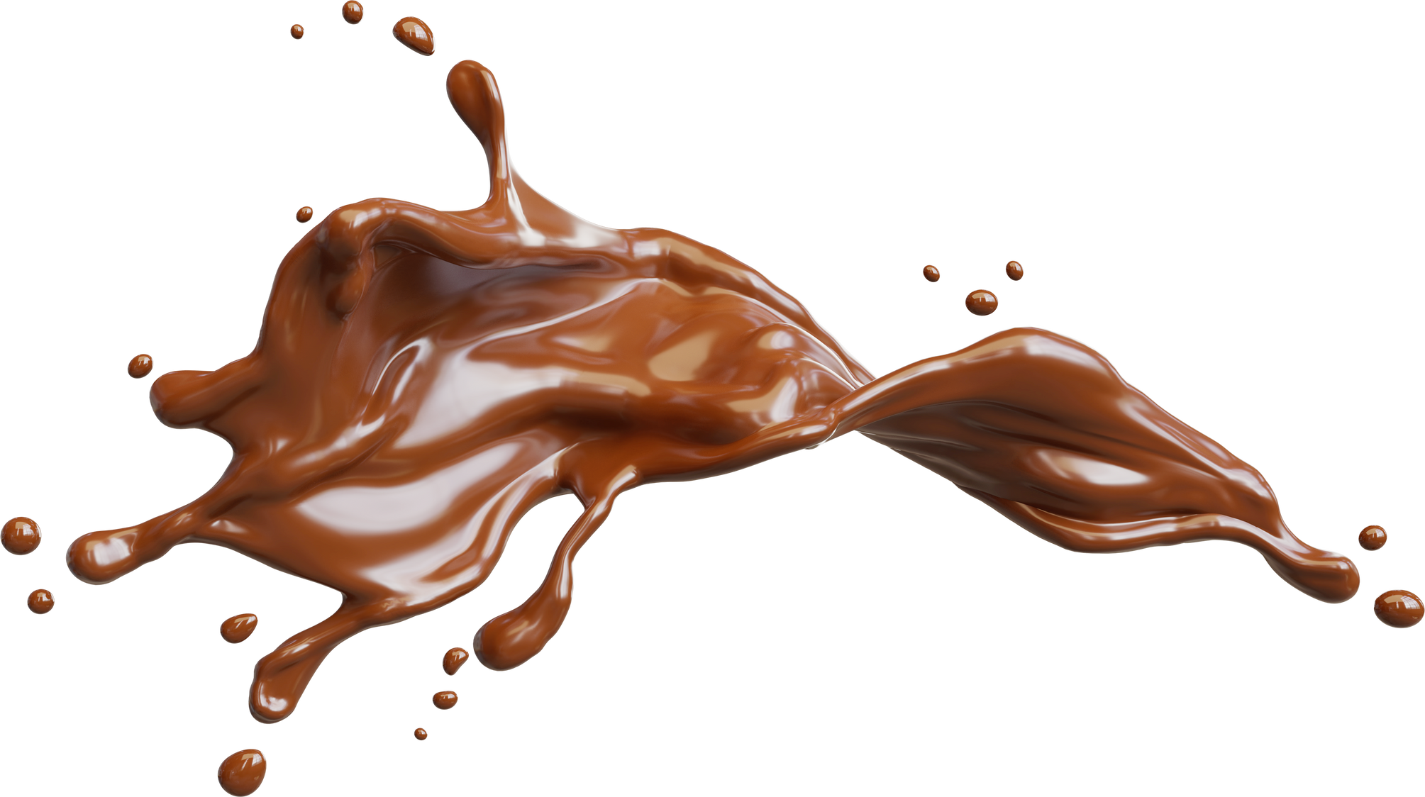 Chocolate Splashing isolated
