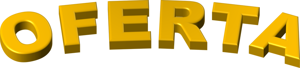 Oferta letreiro escrito